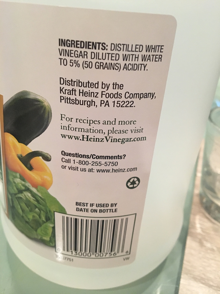 Heinz distilled white vinegar Pesach Ohel Torah