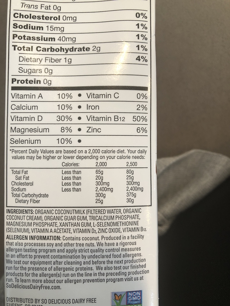 So delicious unsweetened coconut milk Pesach Ohel Torah