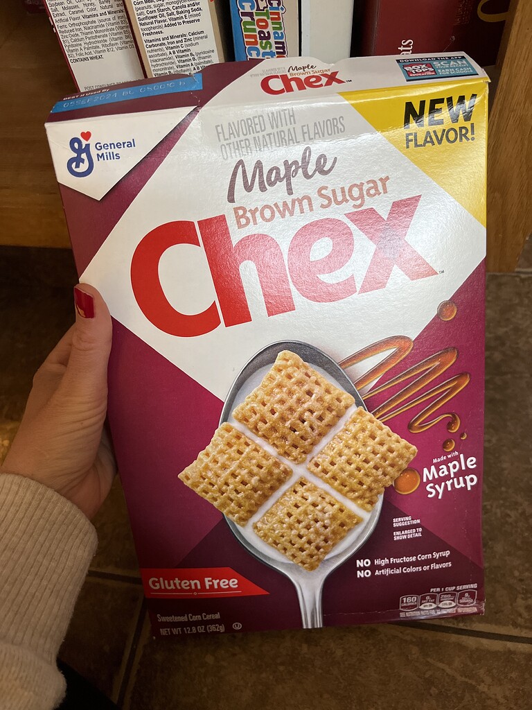 Maple brown sugar Chex cereal Pesach Ohel Torah