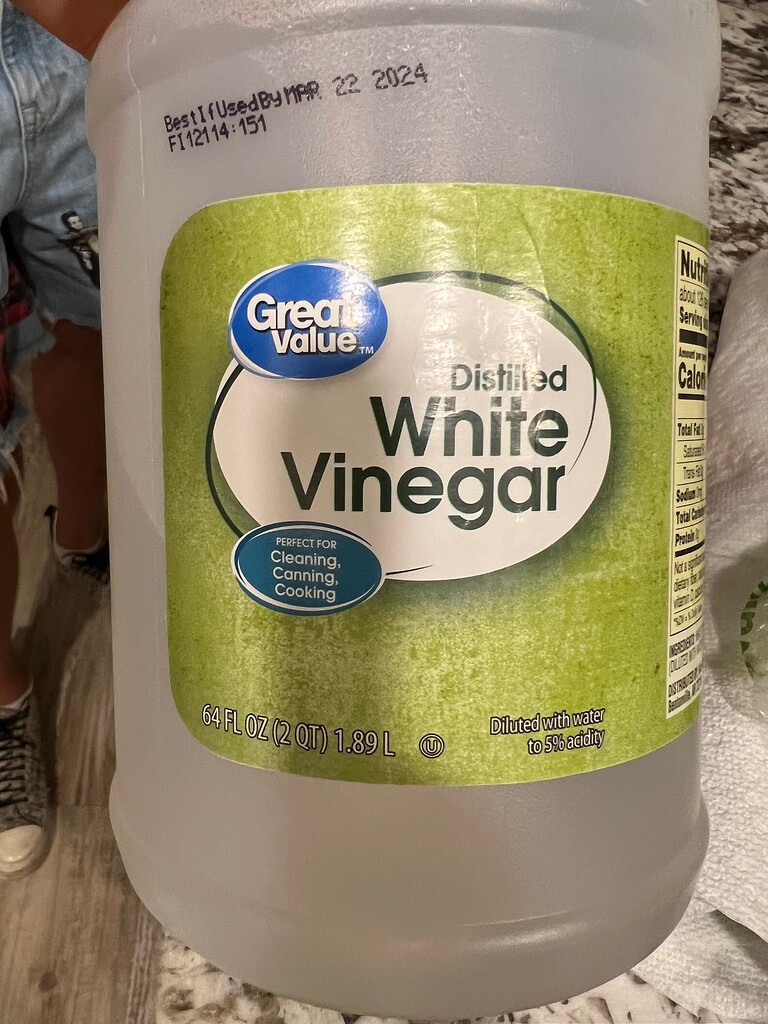 Great value vinegar Pesach Ohel Torah