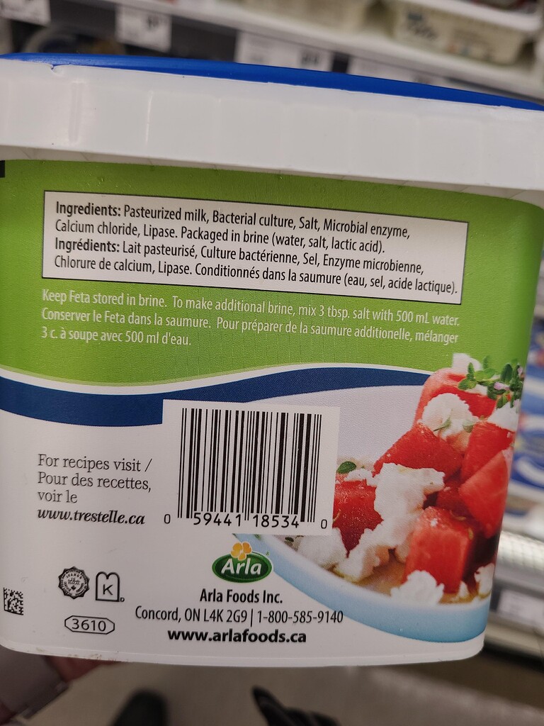 Feta Cheese. Are these brands kosher Kashrut Ohel Torah