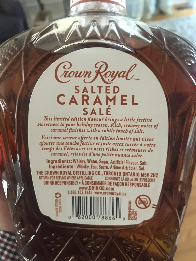 Crown Royal Salted Caramel Products Ohel Torah