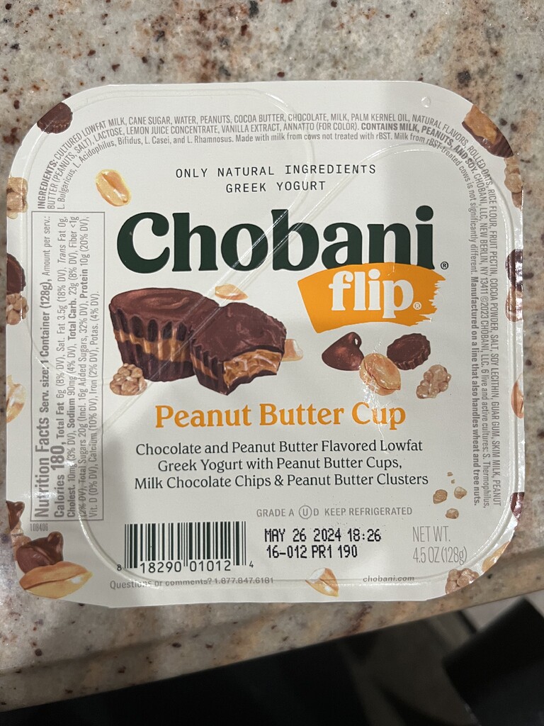 Chobani Flip Yogurt Peanut Butter Cup Pesach Ohel Torah